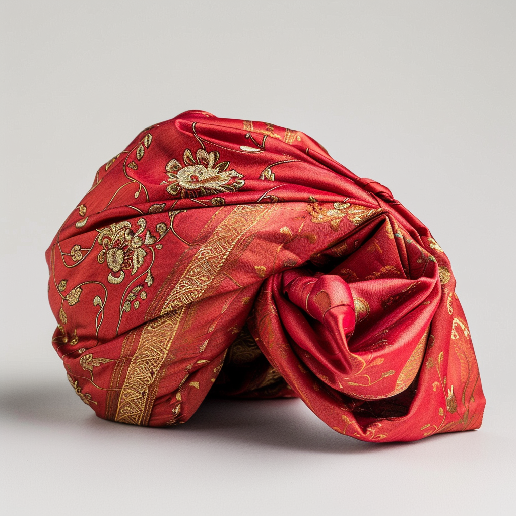 Deep Red Wedding Turban